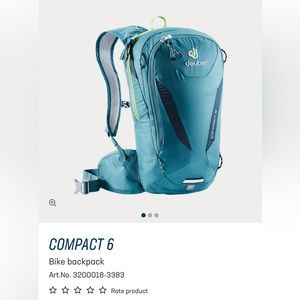 NWOT Deuter Compact 6 Bike Backpack